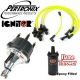 Pertronix Ignitor Billet Distributor Kit Epoxy Flame Thrower Coil Yellow Plug Wires Black Cap