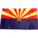 SMF Small 12 Inch X 20 Inch Replacement Flag For Whip Antenna Arizona State Flag