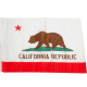 SMF Small 12 Inch X 20 Inch Replacement Flag For Whip Antenna California Bear State Flag