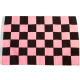 SMF Small 12 Inch X 20 Inch Replacement Pink And Black Checkered Flag For Whip Antenna