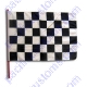 SMF Small 12 Inch X 20 Inch Replacement Black And White Checkered Flag For Whip Antenna