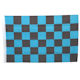SMF Small 12 Inch X 20 Inch Replacement Blue And Black Checkered Flag For Whip Antenna