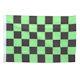 SMF Small 12 Inch X 20 Inch Replacement Green And Black Checkered Flag For Whip Antenna