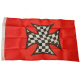 SMF Small 12 Inch X 20 Inch Replacement Flag For Whip Antenna Checkered Iron Cross Flag