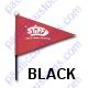 Black Smf 7 Foot 5/16 Whip Antenna With Flag - Requires 5/16 Quick Release Mount