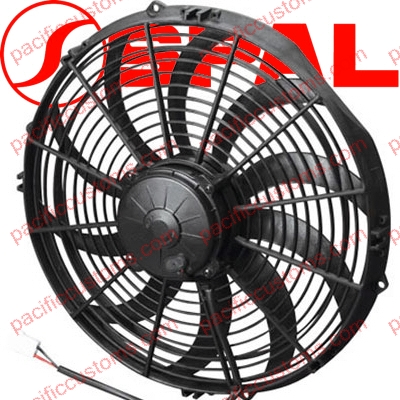 SPAL 14/" Curved Blade High Performance Cooling Fan 12V Puller 1652CFM
