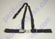 Tiger Deluxe Seat Belt Black 3 Inch Wide Lap With 2 Inch Wide Sewn In Shoulders 3 Point