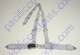 Tiger Deluxe Seat Belt  Grey 3 Inch Wide Lap With 2 Inch Wide Sewn In Shoulders 3 Point