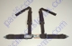 Tiger Deluxe Seat Belt Black 3 Inch Wide Lap With 2 Inch Wide Padded Sewn In Shoulders 4 Point