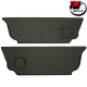 Tmi Black Rear Kick Panels For The Back Seat Of A 1963 To 1977 Hard Top Beetle Or Super Beetle