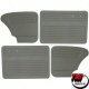 Tmi Grey Vinyl Door And Quarter Panel Kit For 1965 To 1966 Beetle Without Door Pockets