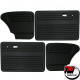 Tmi Black Vinyl Door And Quarter Panel Kit For 1967 To 1977 Beetle Or Super Beetle Without Pockets