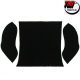 Tmi Rear Well Black Carpet Kit For Area Behind Back Seat On 1958 To 1964 Beetle
