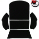 Tmi Rear Well Black Carpet Kit For Area Behind Back Seat On 1973 To 1977 Standard Or Super Beetle