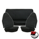 Tmi Black Basketweave Vinyl Hog Ring Seat Cover Set For 1973 Beetle For All Three Seats