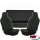 Tmi Black Basketweave Vinyl Hog Ring Seat Cover Set For 1974 To 1976 Beetle For All Three Seats
