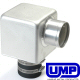 Ump Air Filter Aluminum Box 2.5 Inch Throat Zenith Carburetor Built In Velocity Stack 3 Inch Inlet