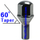 Chrome 12Mm X 1.5 Thread Length 23Mm Wheel Lug Bolt With 60 Degree Taper Uses 19Mm Socket Wrench