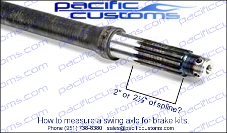 Pacific Customs - How to measure a swing axle for disc brakes